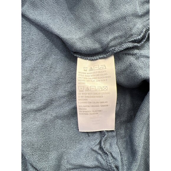 Susan Graver Regular Weekend Jersey Turtleneck Tunic Top Womens XXS Blue NEW - Picture 7 of 7